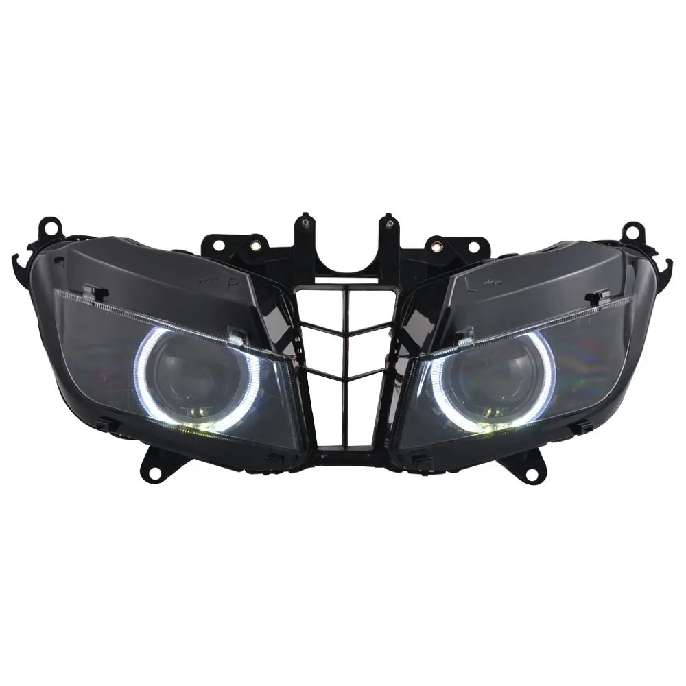 B White Angel Eye Пользовательские сборки фар подходит для Honda CBR600RR CBR 600RR CBR600 RR 2013-UP индивидуальные модифицированные фары мотоцикла - Цвет: B White Angel Eye