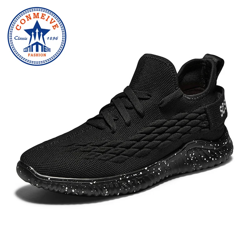 Легкие кроссовки на шнуровке мужские летние дышащие беговые мягкая Нескользящая