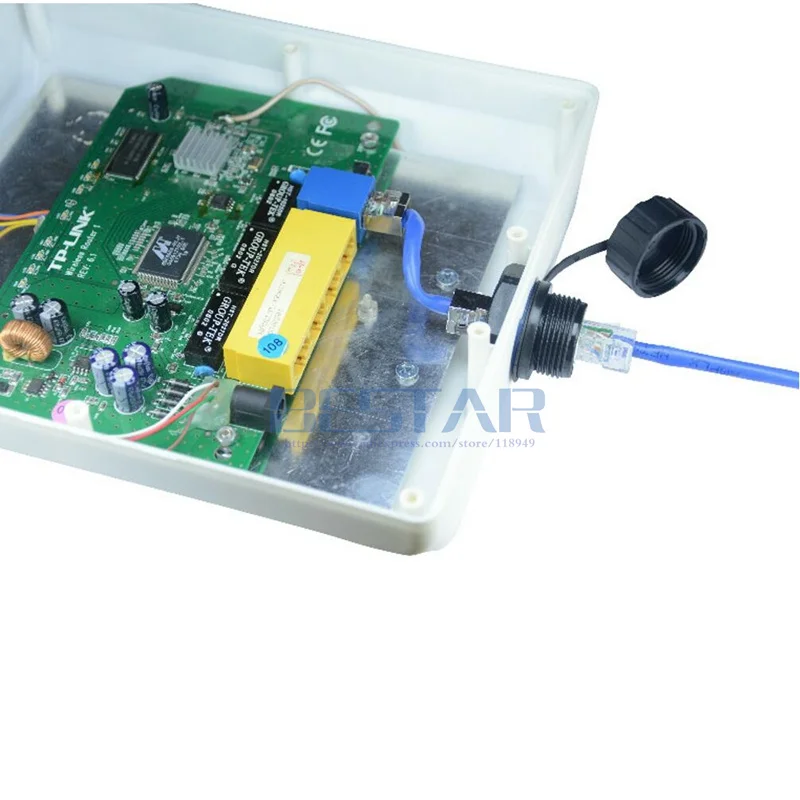 RJ45 водонепроницаемый разъем Ethernet LAN RJ 45 открытый AP M25 без защитной прямой головки