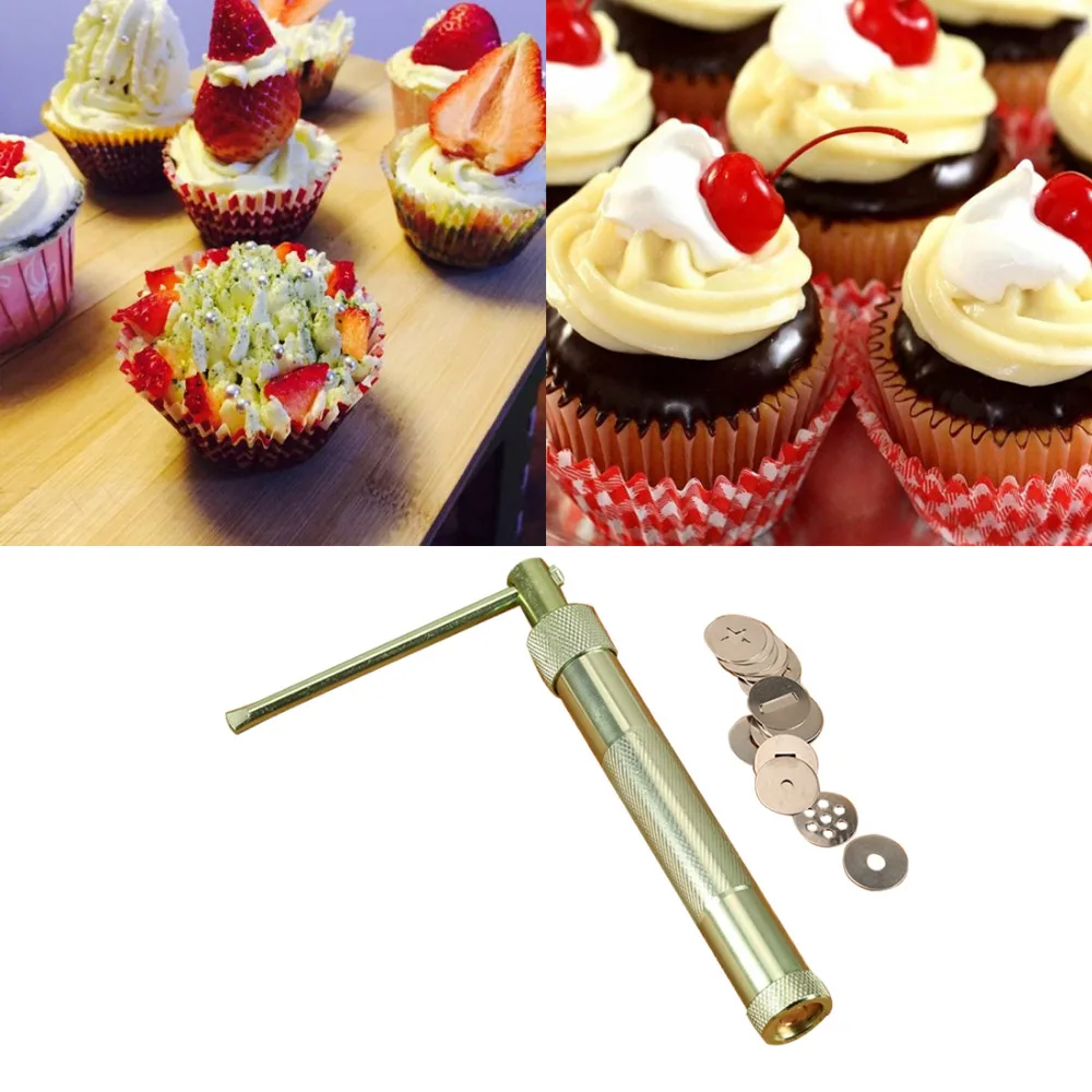 Нержавеющая сталь пресс для сладких кремов ремесло насадки пистолета Fondant