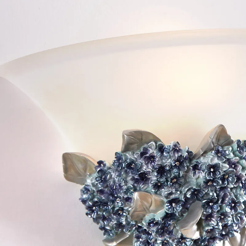 

TUDA 31X33cm Free Shipping Resin Wall Lamp European Style Wall Lamps For Bedroom Living Room LED Wall Lamp E27 110V-220V