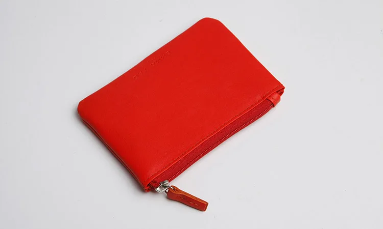 Orange Small Emma YAO, женские кожаные кошельки, держатели, модный кошелек, чехол, мини кошелек, держатель для карт Лидер продаж - Цвет: Orange Small