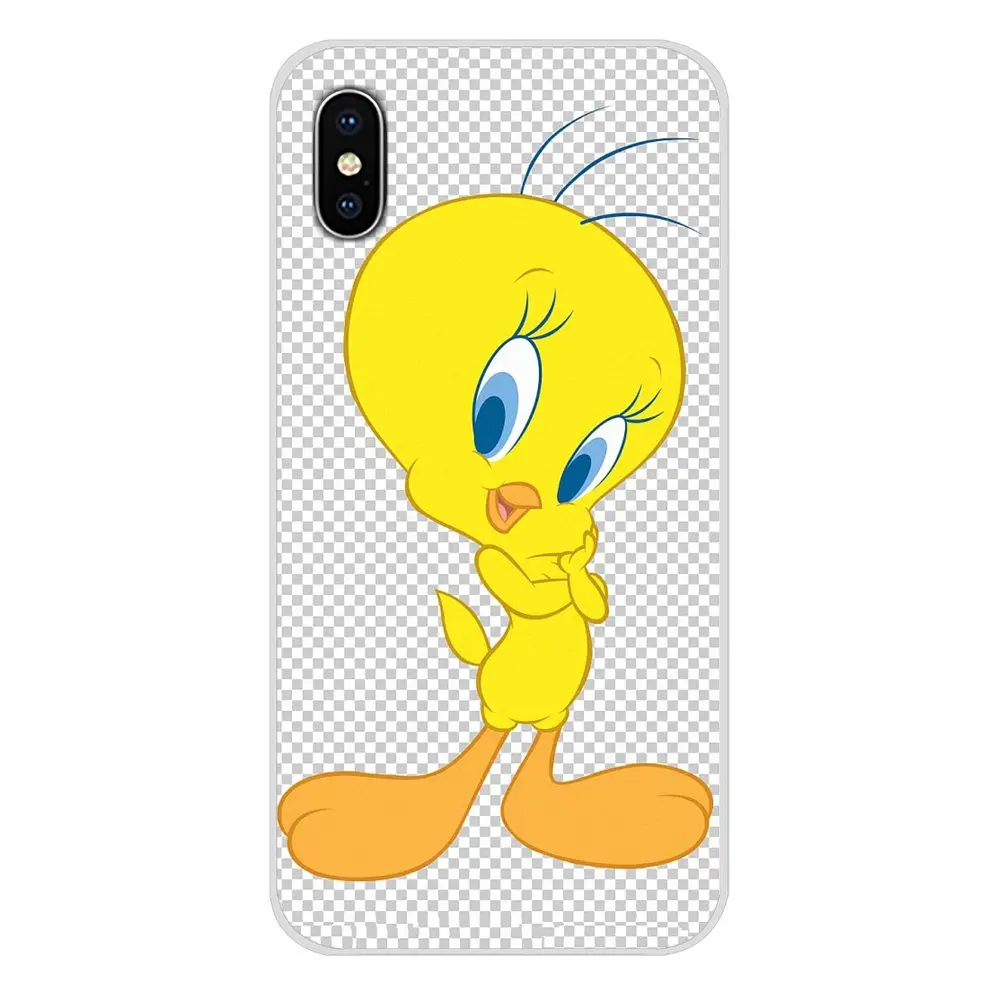 Мягкая прозрачная сумка Модный чехол Твити для Huawei Nova 2 3 2i 3i Y6 Y7 Y9 Prime Pro GR3 GR5 2017 2018