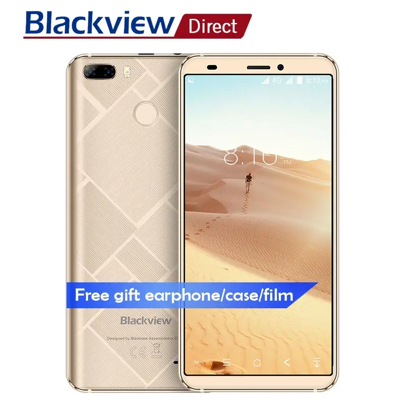 Blackview S6 мобильного телефона 4G 5 7 &quotHD + 18:9 полный экран 2 г 16 4180 мАч двойной сзади