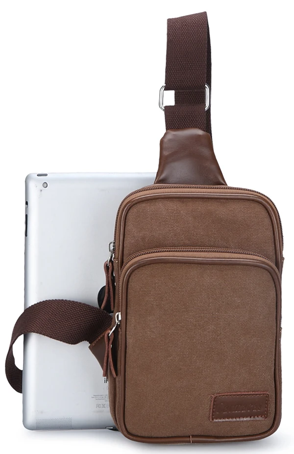 2015 Daily Backpacks canvas bag Men Messenger fashion Preppy Style young students The coffee color hight quarlity | Багаж и сумки