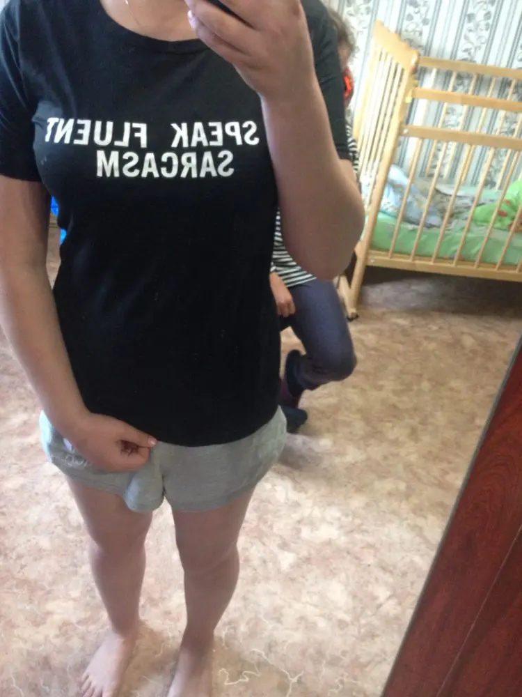 Womens Funny Summer T shirt White Parody I Speak Fluent Sarcasm Fashion American T-shirt Woman Tee Tops Street | Женская одежда