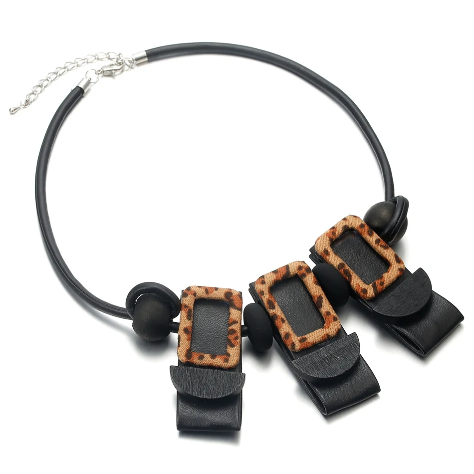 Массивное ожерелье с леопардом для женщин кожаное ожерелье s$ кулон новые ювелирные изделия Collares Mujer Kolye Bijoux Mulheres Colar MX072