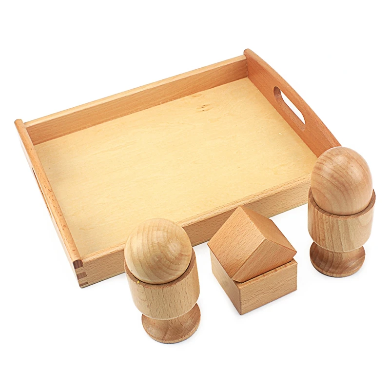 Детская игрушка Монтессори голая для упражнений 3D с чашкой в виде кубика