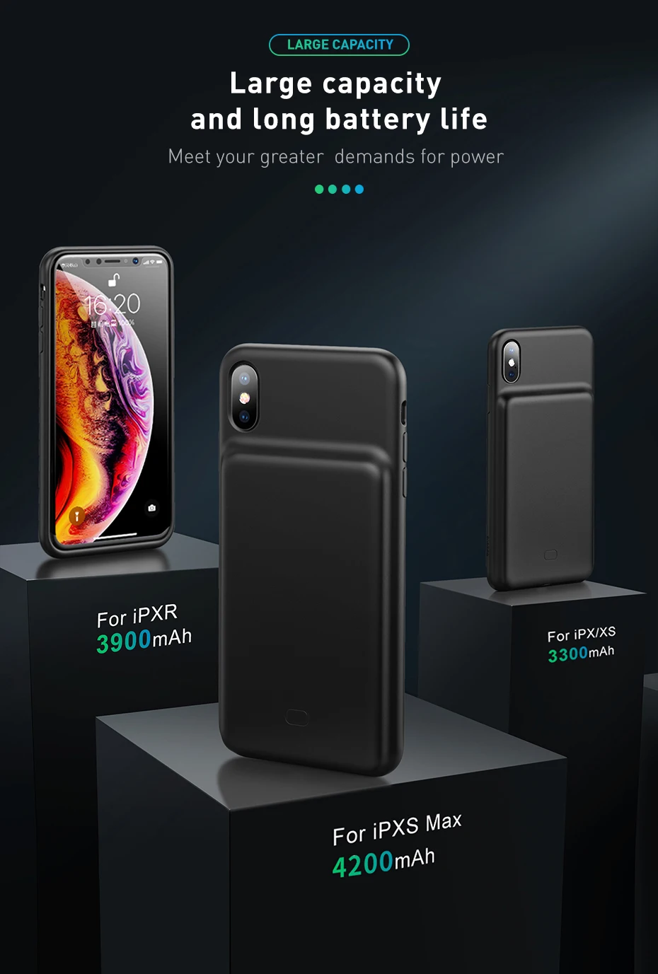 Baseus, 3300 мА/ч, чехол, зарядное устройство для телефона iPhone X/XS, XR, XS Max, чехол для аккумулятора, чехол для зарядного устройства, чехол для мобильного телефона