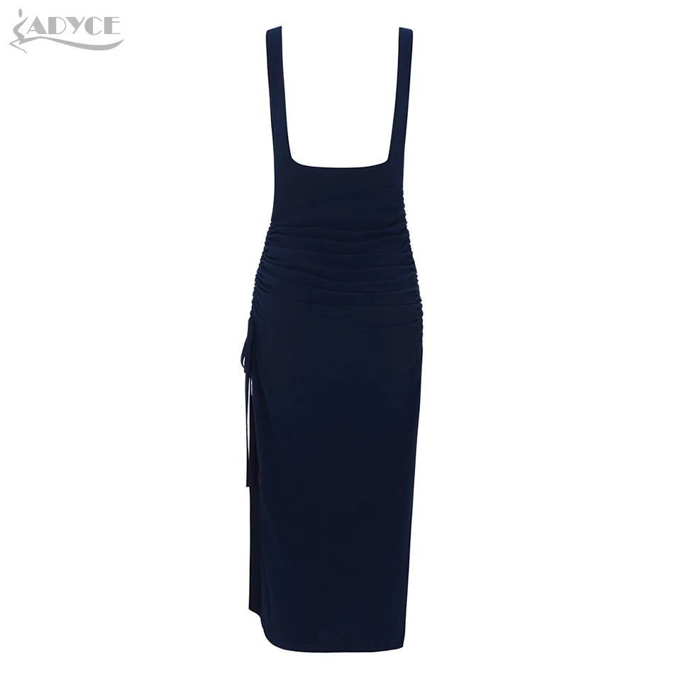 Adyce 2019 новое летнее платье бодикон с открытой спиной женское цвета хаки