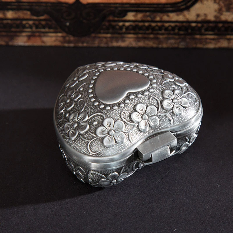 Арахис мини богато украшенная антикварная коробка для свадебных ювелирных