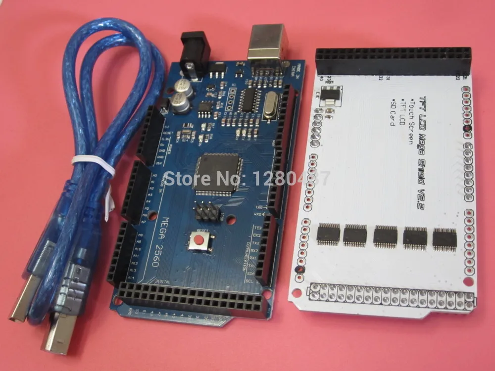 

Новая Расширительная плата TFT 3,2 дюйма Mega Touch LCD + Mega 2560 R3 с комплектом usb-кабеля