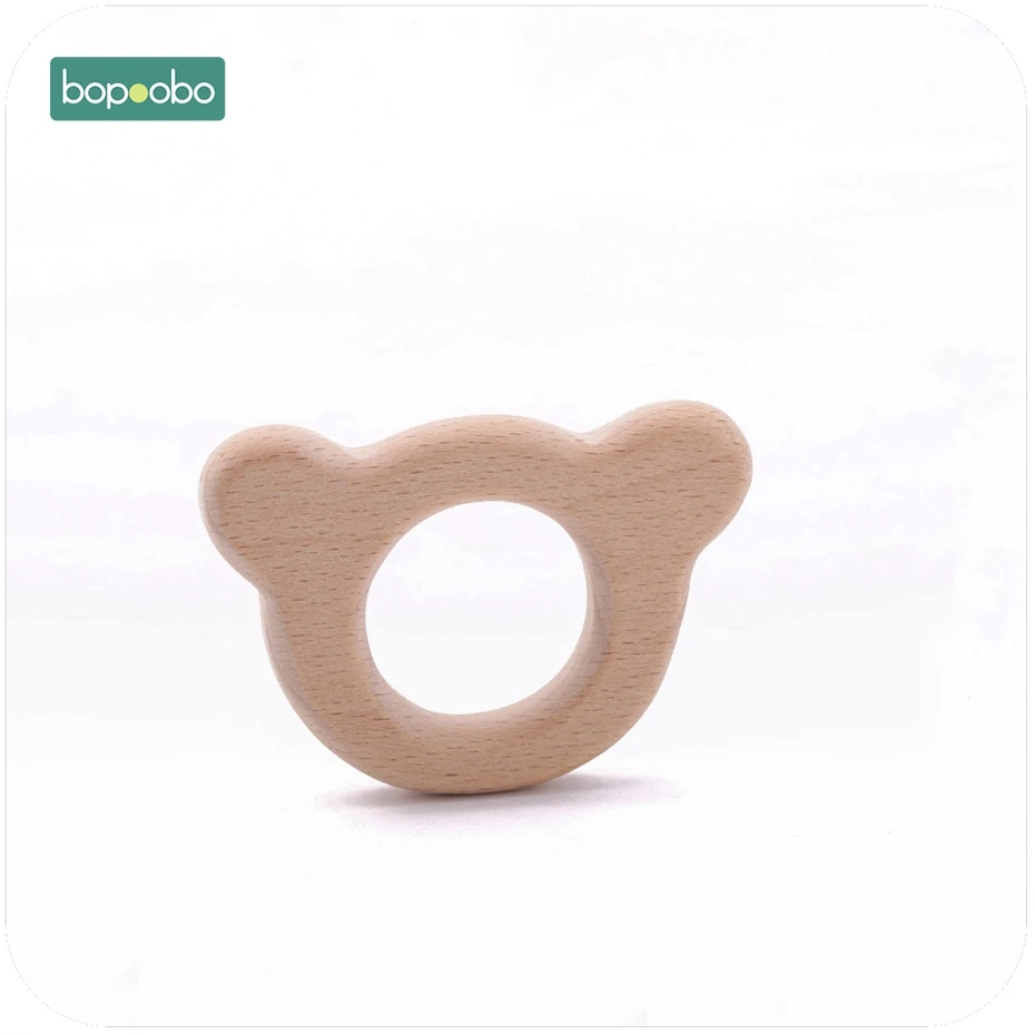 Bopobo, Детские Прорезыватели, коляска, игрушки, 10 шт., деревянная птица, можно жевать, бук, деревянные развивающие игрушки, прорезыватели, ювелирные изделия, детский деревянный Прорезыватель