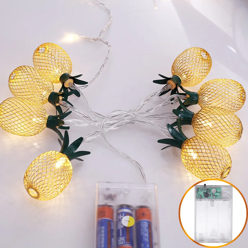 Ананас строка светильник s Батарея работает 2/3 м для декорации дома светодиодные