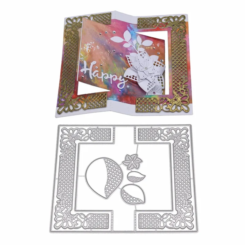 Рамки для карт металлические Вырубные штампы рождественские трафареты сделай