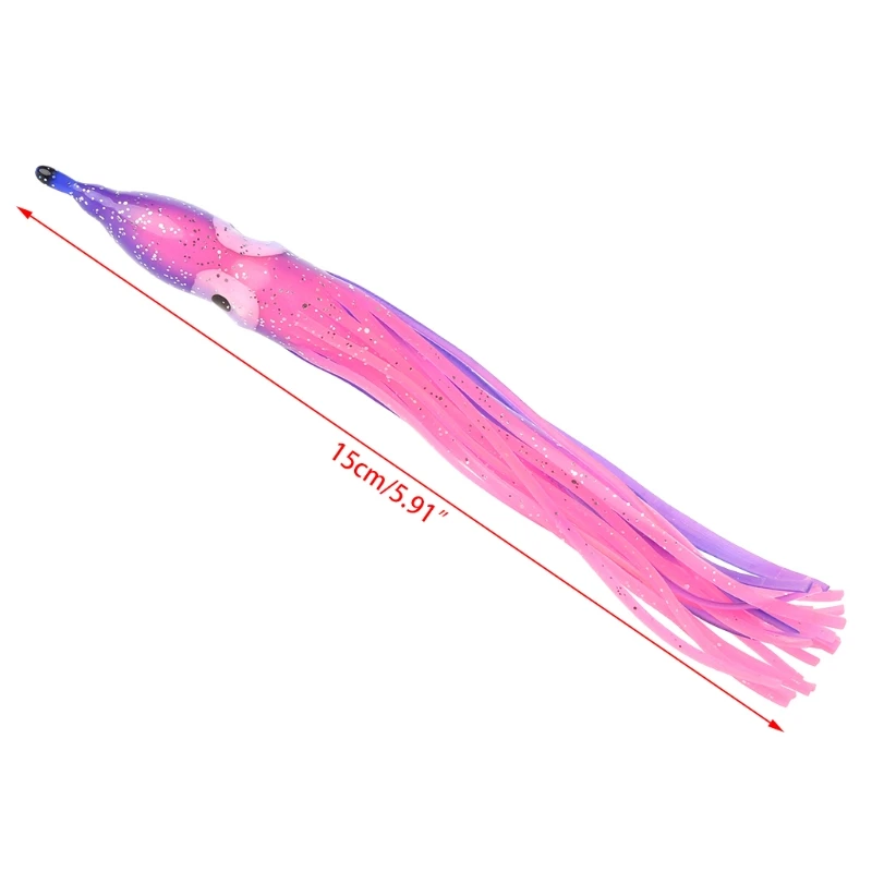 Рыболовная приманка мягкая искусственная 15 см кальмар осьминог плавающие