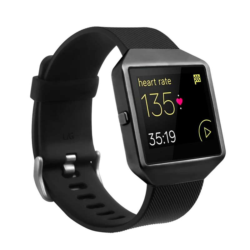 Bemorcabo для Fitbit Blaze Band, сменный Силиконовый браслет с новой металлической рамкой для Fitbit Blaze smart fitness Watch