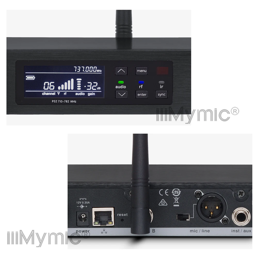 Профессиональная UHF Беспроводная микрофонная система QLXD4 2 микрофонная капсула для использования! Истинное разнообразие сценическое представление одиночный ручной микрофон