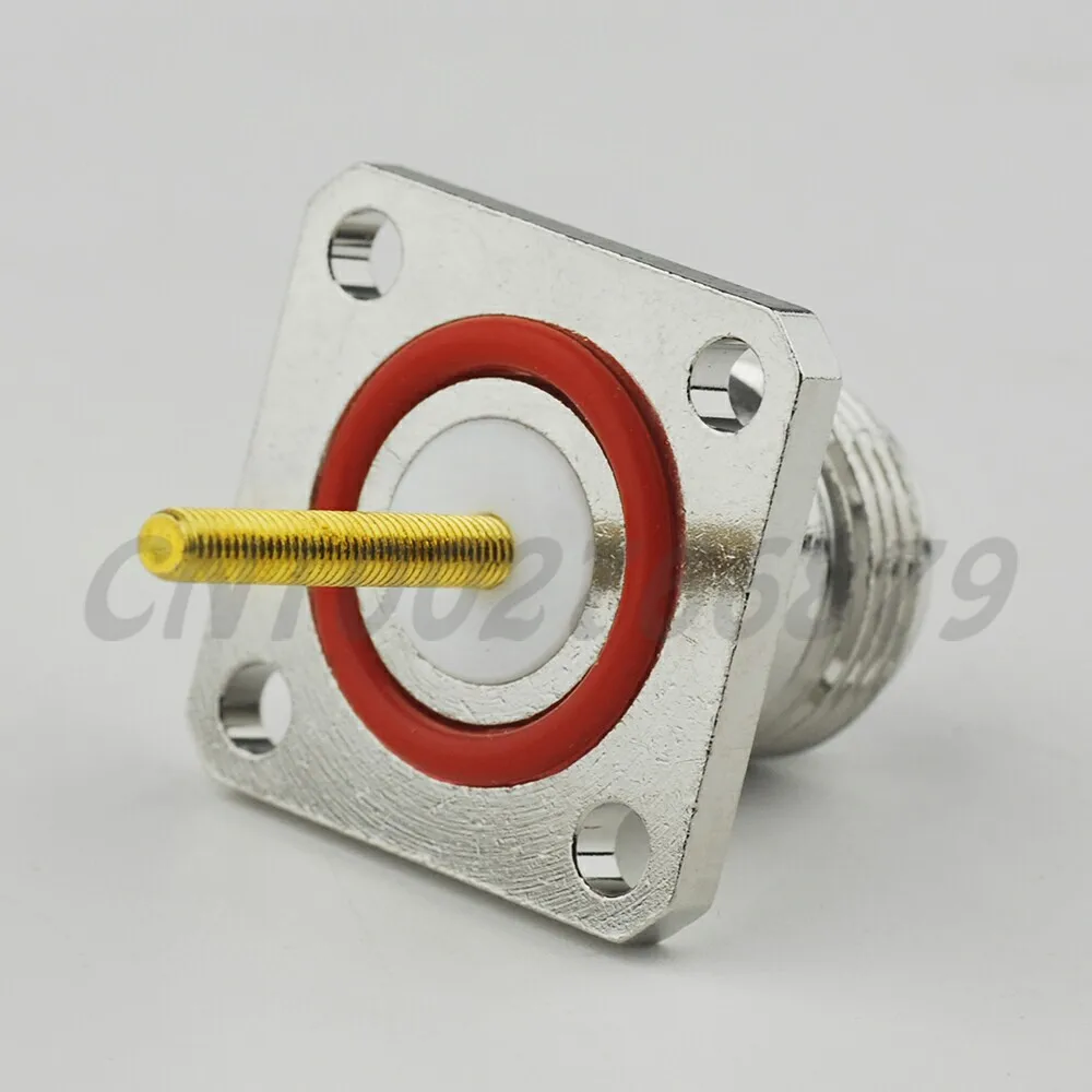 RF Электрический разъем N jack 4 отверстия крепление панели с уплотнительным кольцом