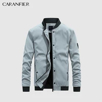 caranfier men jackets autumn coat thin jacket light casual bomber high quality army motorcycle business slim fit windbreaker