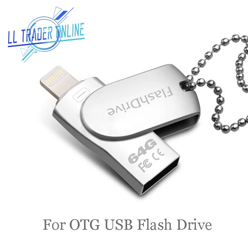 Флеш накопители USB флеш накопитель 64 ГБ для iOS iPhone iPad iPod Android память OTG 2 0 16 Гб карта