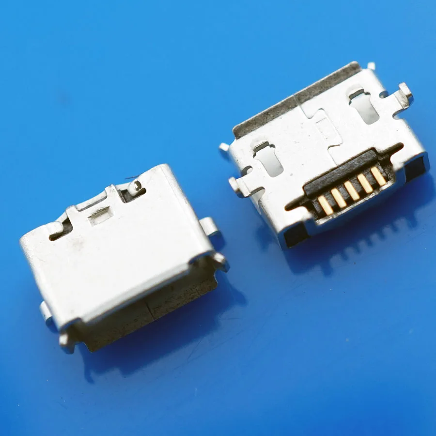 100 шт 5PinsMicro USB гнездовые разъемы резервный Micro гнездовой разъем для