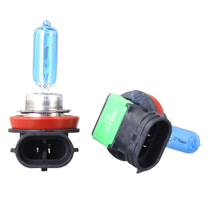 

2pcs H9 12V 65W 5500K-6000k Xenon Look Blue Diamond Light Halogen Car Bulbs Quality Headlight Lamp AAA Grade