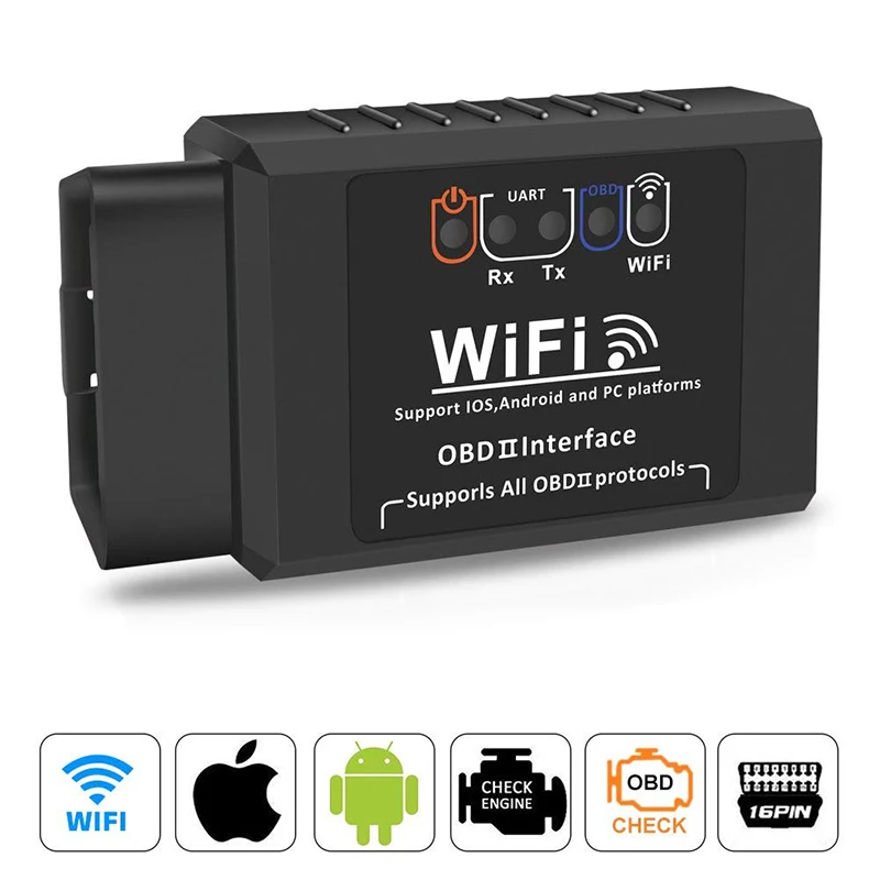WiFi OBDII ELM327 OBD2 Автомобильный сканер для iPhone Android ПК автомобильный диагностический