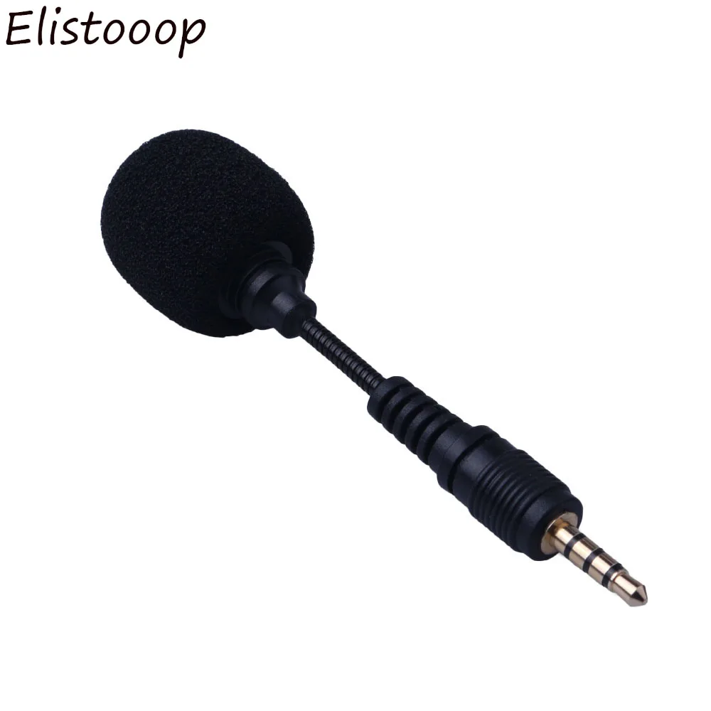 Elistooop Мини Гибкий микрофон с разъемом 3 5 мм новый для мобильный телефон ПК
