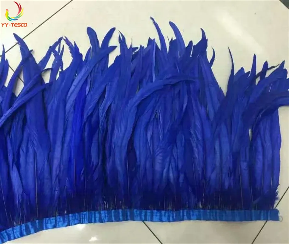 

Оптом 12-14 дюймов королевский синий Петушиный Хвост отделка оболочка перо отделка/лента для поделок платье юбка карнавальные костюмы шлейф