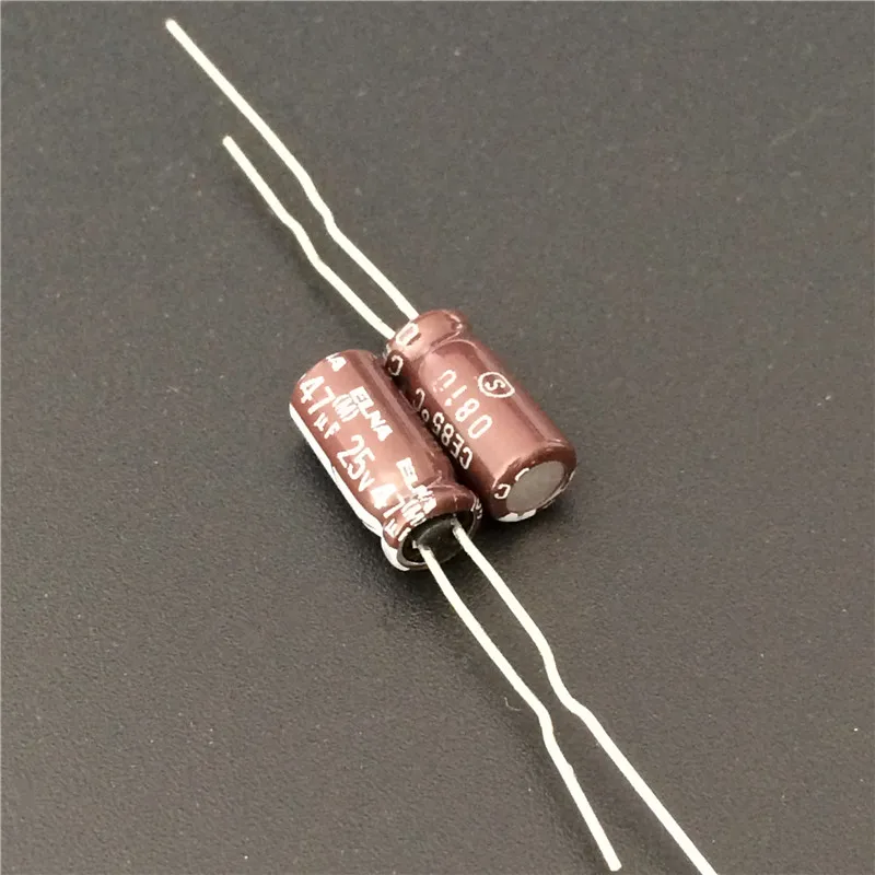 10 шт. 47 мкФ 25В ELNA RA2 серия 5Х11 мм 25в47мкф аудио конденсатор|audio capacitor|47uf 25vcapacitor 47uf 25v |