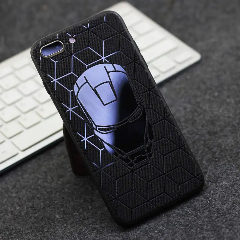 F XS Max Лев черный чехол для Apple iPhone 11 Pro Max XR Супермен Бэтмен паук Дракон мягкий чехол из ТПУ с узором «Человек бойфренд подарок - Цвет: F