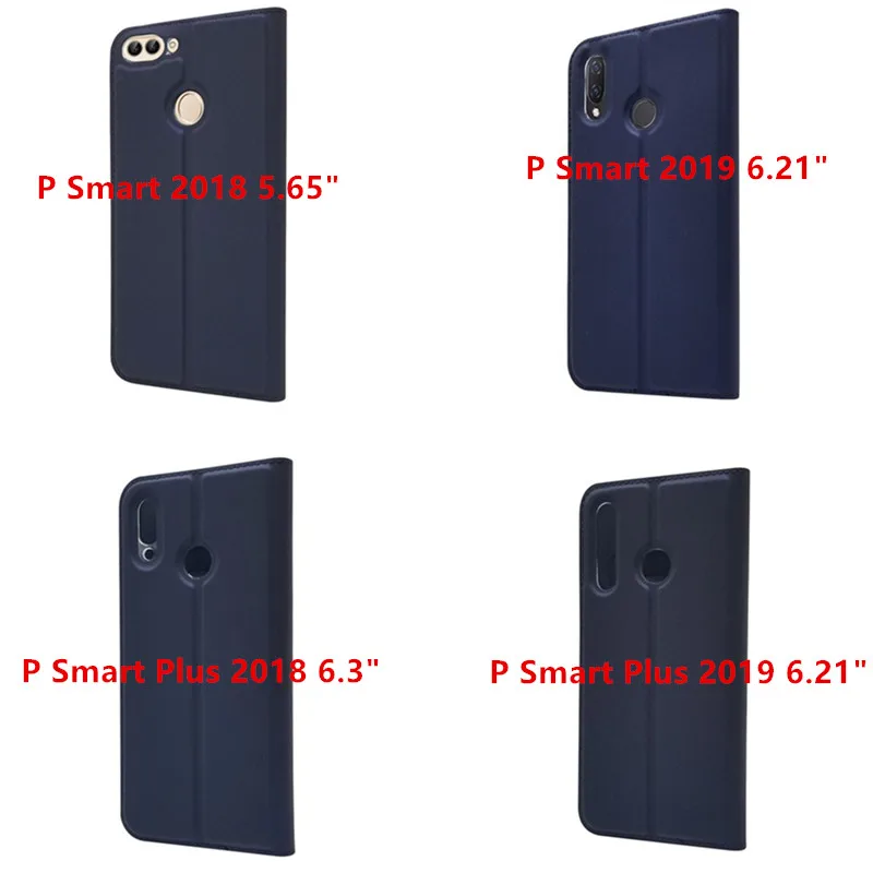 Чехол-Кошелек для huawei P, смарт-флип, кожаные чехлы для телефонов huawei P Smart Plus,, магнитный чехол-книжка для карт, чехол для телефона