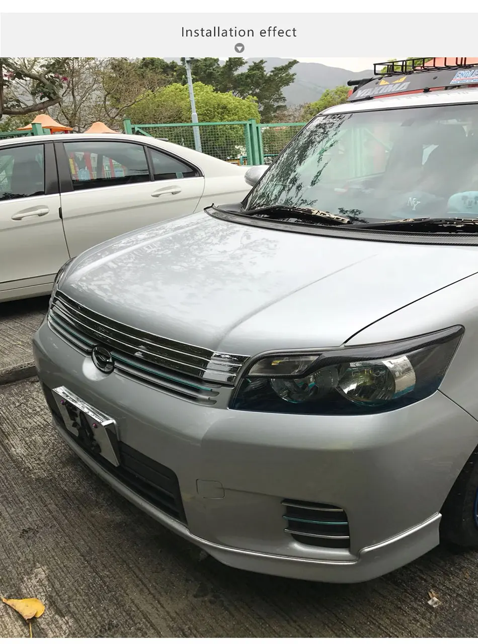 Для Toyota Rumion углеродное волокно брови Rumion брови лампа брови для Toyota Rumion ремонт углеродного волокна фары украшения