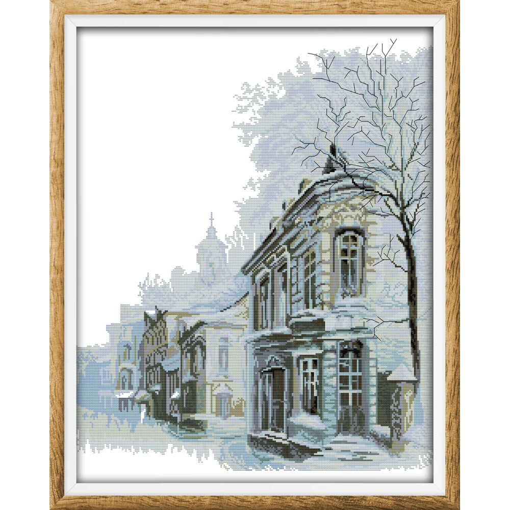 Joy Sunday Winter Morning китайские наборы крестиков экологичный хлопок Печатный 11CT DIY