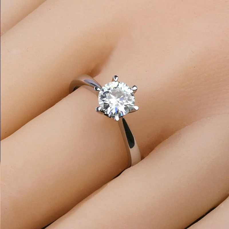 Обручальные кольца для женщин серебряного цвета Bague Bijoux Femme обручальное кольцо