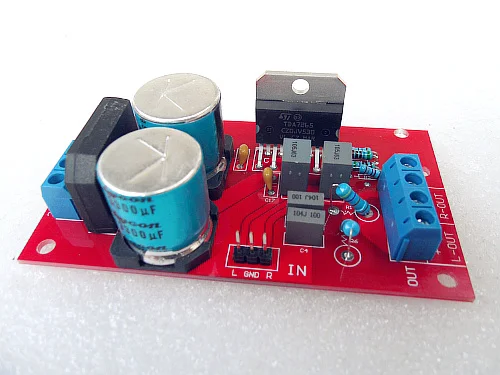 

DC dual 8-24V 25W + 25W 2.0 channel original TDA7265 amplifier chip power amplifier board