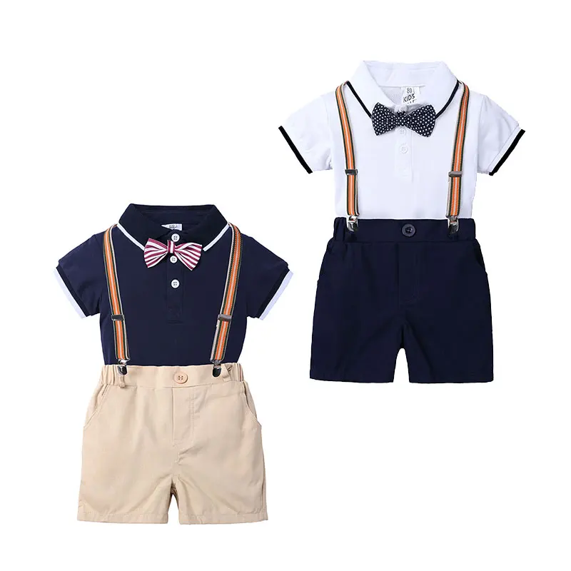 Комплект одежды для новорожденных из 3 предметов рубашка с коротким рукавом