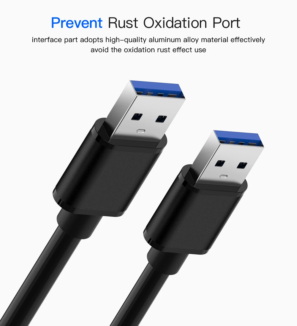 USB-USB кабель для быстрой передачи данных папа-папа USB 3,0 кабель-удлинитель для радиатора жесткий диск USB 3,0 кабель для передачи данных удлинитель