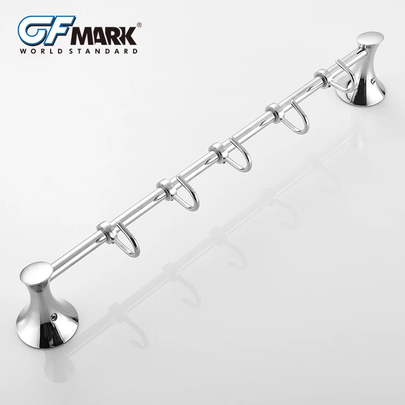 GFmark регулируемые настенные крючки хромированная вешалка из цинкового сплава