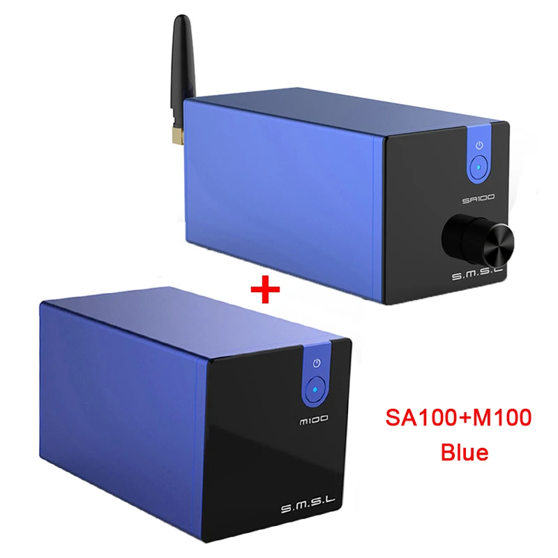 SMSL SA100+ SMSL M100 Hifi Профессиональный усилитель мощности 50 Вт Bluetooth M100 USB DAC DSD512 XMOS XU208
