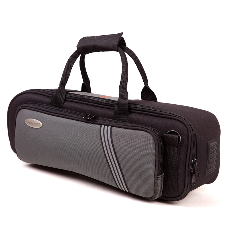 Thicken soft bag stable Bb trumpet case waterproof instrument bags portable black gray color | Спорт и развлечения