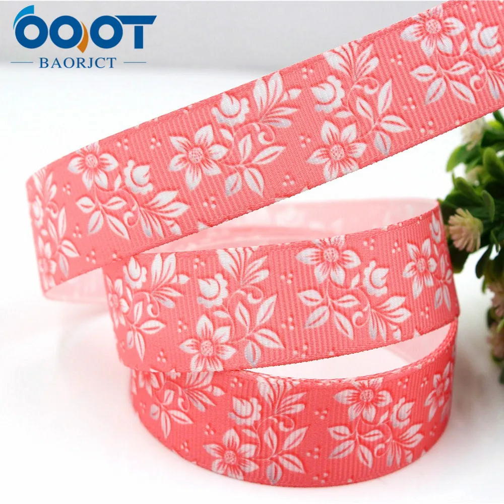 OOOT BAORJCT 175233 22 мм 10 ярд ленты с цветами Термальность печатным рисунком grosgrain