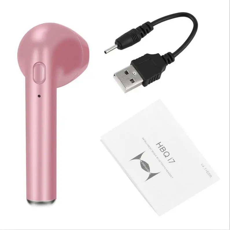 Single Pink TWS, Bluetooth наушники, гарнитура Handfree, беспроводные наушники, двойные, настоящие, беспроводные наушники, стерео, ушной бутон с зарядной коробкой - Цвет: Single Pink