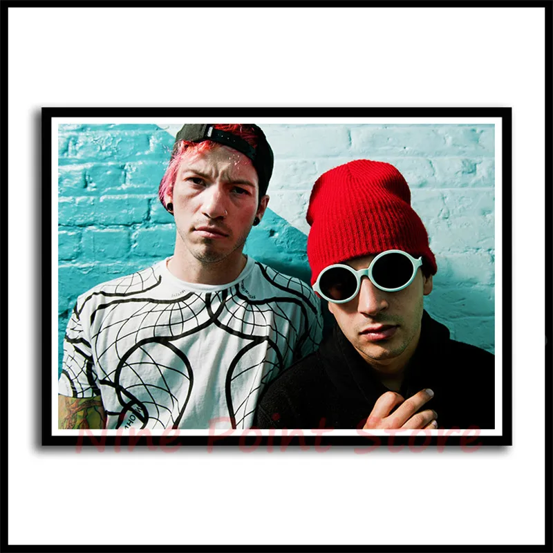 Twenty One Pilots рок-группа с музыкальным покрытием бумажные постеры для украшения дома хорошее качество принты белый домашнее искусство бескаркасные - Цвет: Многоцветный