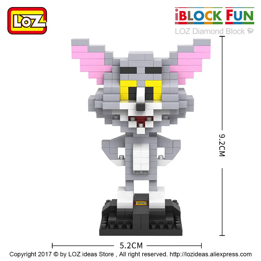 Кубики LOZ развивающие кубики для кошек Мега микро кирпичи огнеупорные сделай сам