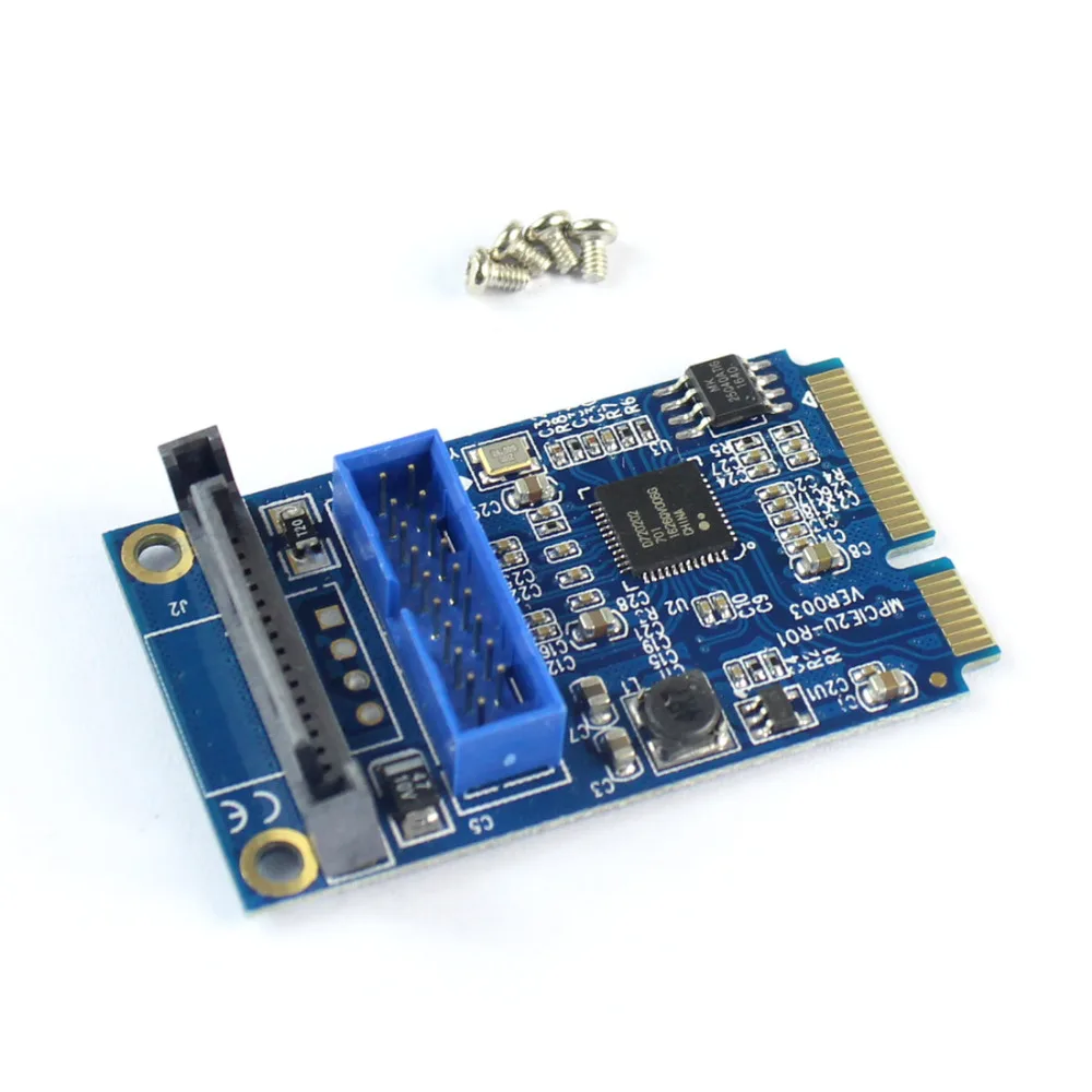 Mini PCI E к 19 контактный USB 3 0 5 Гбит/с двойной SATA USB3.0 мини адаптер расширения карты|sata