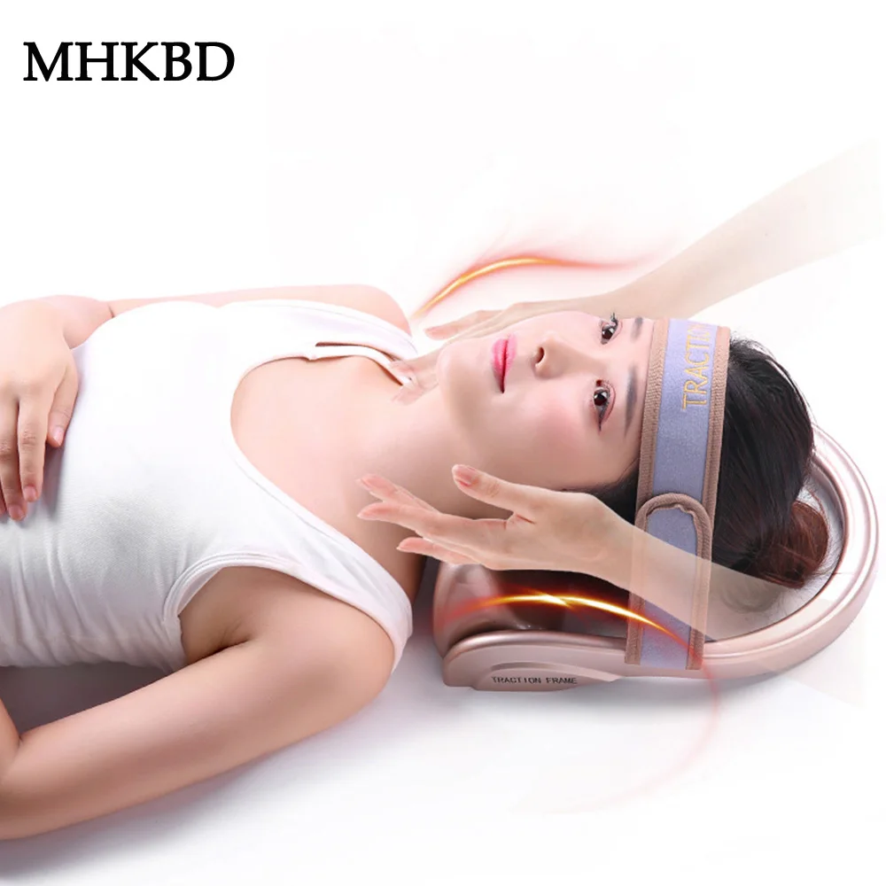 1 set MHKBD тяга шеи заполненный воздушный шейный трактор портативный осанки насос расслабляющий позвонка массажер позвоночника облегчение мышц боли инструменты - Цвет: 1 set