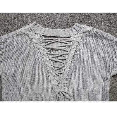 New Women Lace Up Sweaters Lady Long Loose Sleeve Cotton Casual Sweater Tops | Женская одежда