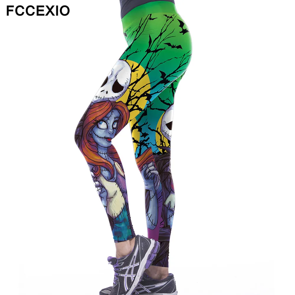 Женские леггинсы для хэллоуивечерние женские с 3d принтом ведьмаков и демонов